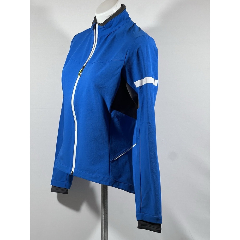 Novara Cycling Jacket Mens Blue Reflective Full Zip Performance Riding - Picture 16 of 16